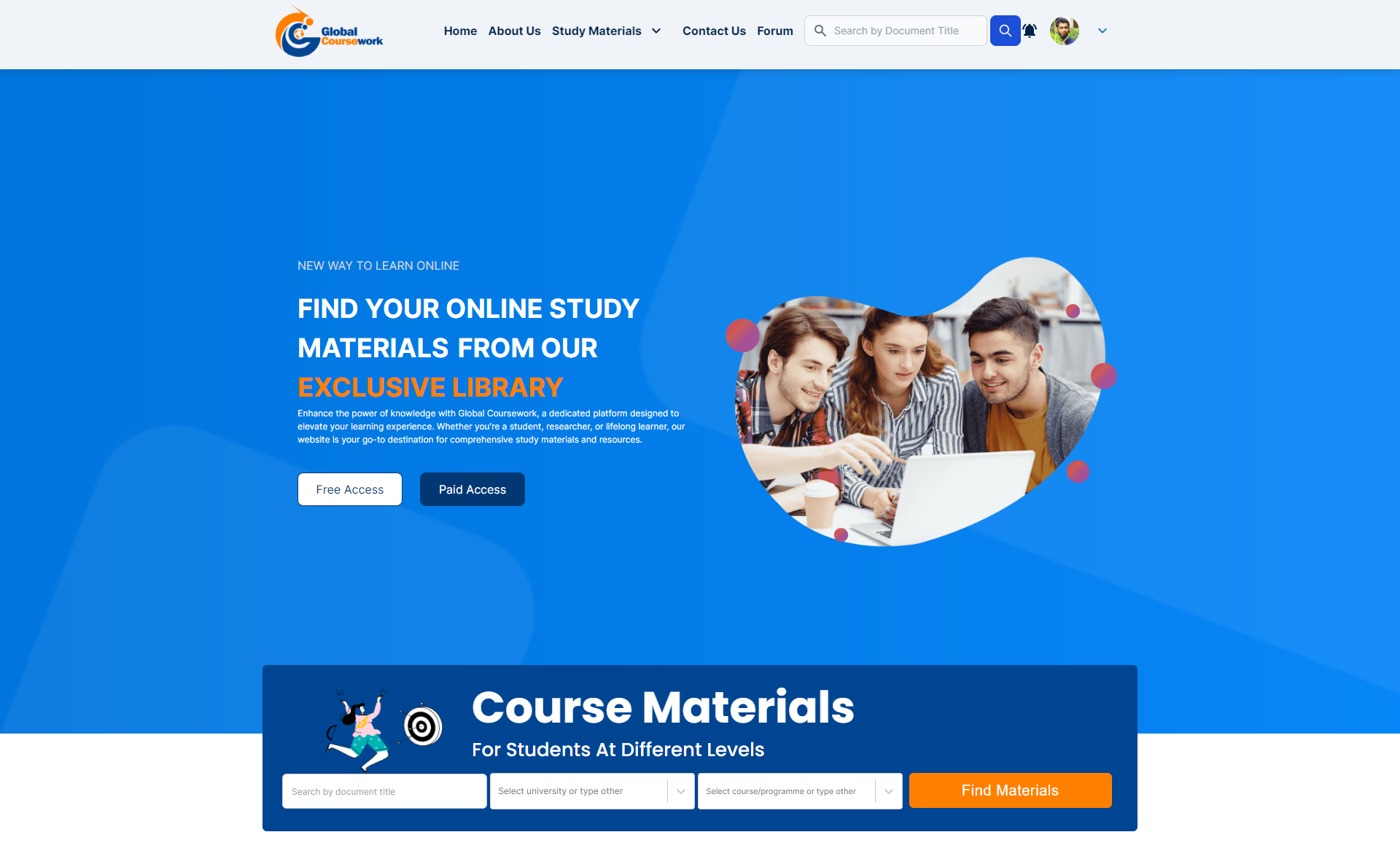 Global Coursework - Academic Resources Hub